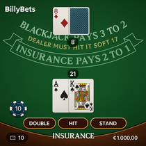 BillyBets - Blackjack Table Game - Casino Strategy